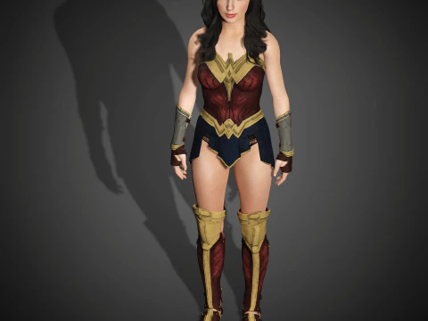 Wonder Woman Character 3D Model