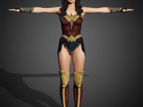Wonder Woman Character Model 3D