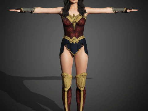 Wonder Woman Character 3D Model