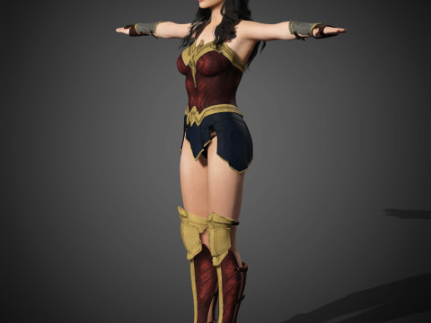 Wonder Woman Character Model 3D