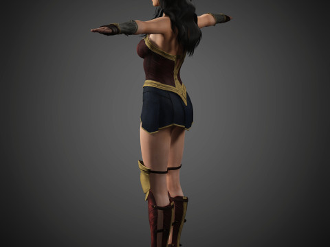 Wonder Woman Character Model 3D