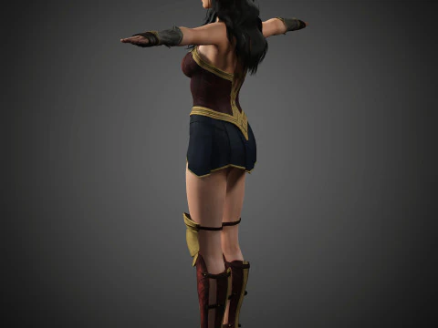 Wonder Woman Character 3D Model