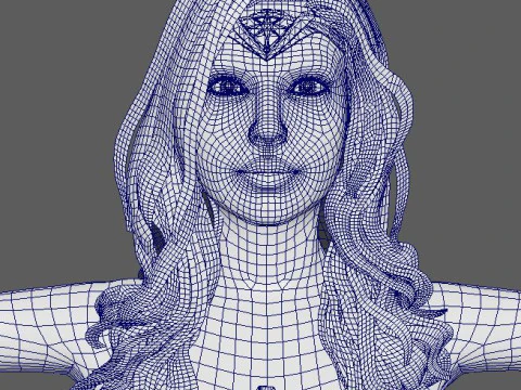 Wonder Woman Character 3D Model