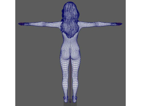 Wonder Woman Character 3D Model