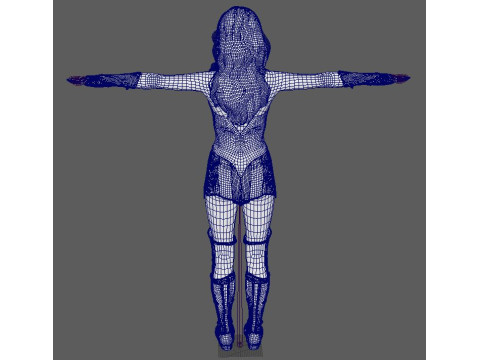 Wonder Woman Character Model 3D