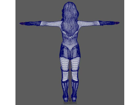 Wonder Woman Character 3D Model