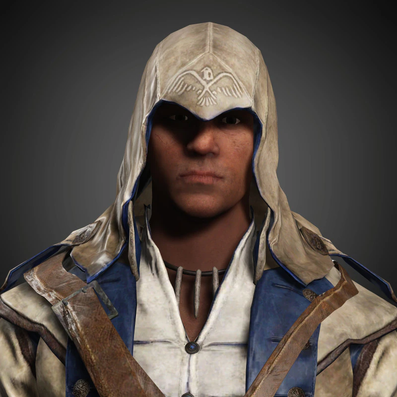 Connor Character 3D Model .c4d .max .obj .3ds .fbx .stl .blend 