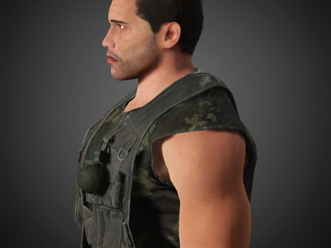 Dutch Schaefer Character 3D Model