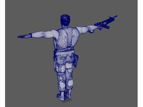 Dutch Schaefer Character 3D Model