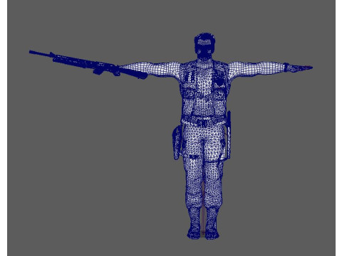 Dutch Schaefer Character 3D Model