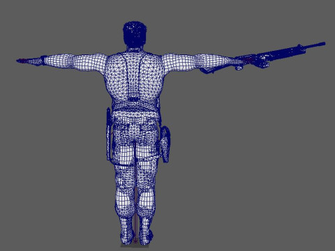Dutch Schaefer Character 3D Model
