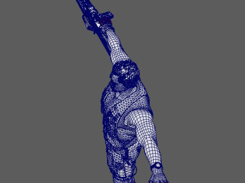 Dutch Schaefer Character 3D Model