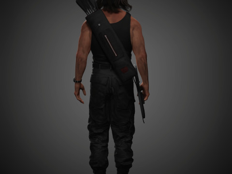 Rambo Character 3D Model