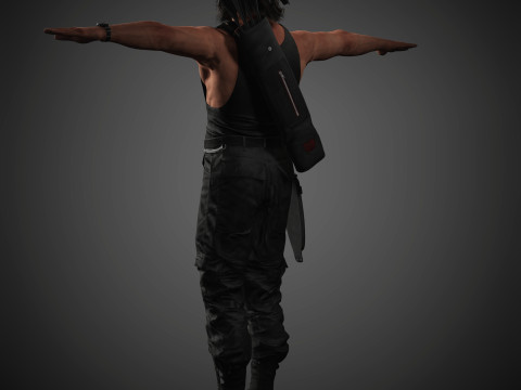 Rambo Character 3D Model
