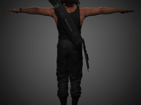 Rambo Character 3D Model
