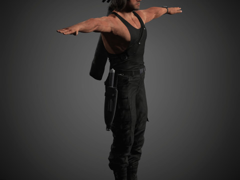 Rambo Character 3D Model
