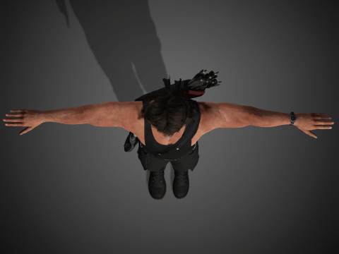 Rambo Character 3D Model