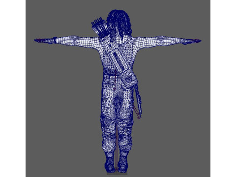 Rambo Character 3D Model