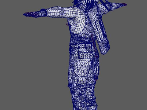 Rambo Character 3D Model