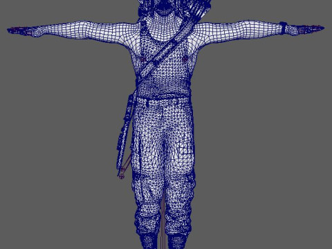 Rambo Character 3D Model