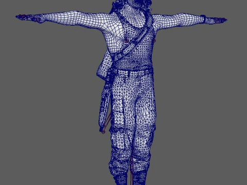 Rambo Character 3D Model