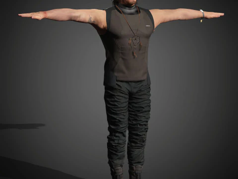 Sam Porter Character 3D Model