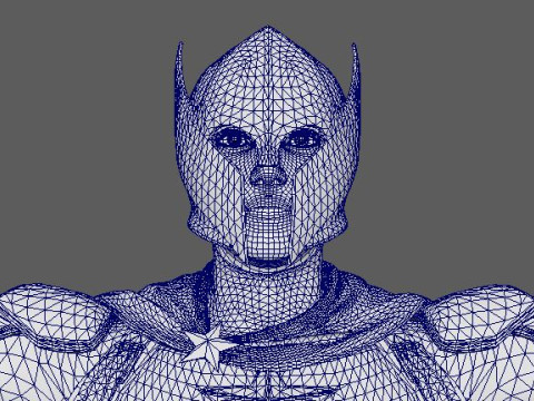 Captain America Character Modelo 3D