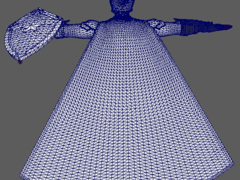 Captain America Character Modelo 3D