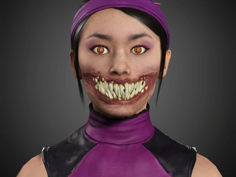 Mileena Character 3D Model