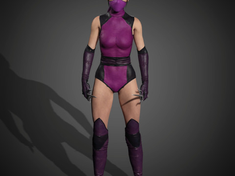 Mileena Character 3D Model