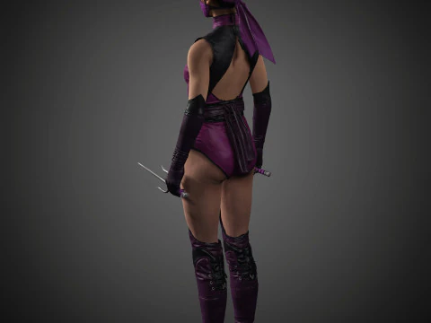 Mileena Character 3D Model