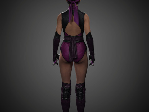 Mileena Character 3D Model