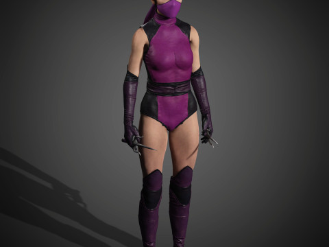 Mileena Character 3D Model