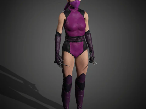 Mileena Character 3D Model