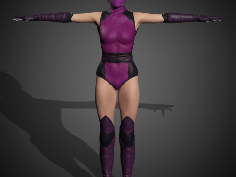 Mileena Character 3D Model