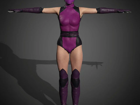 Mileena Character 3D Model