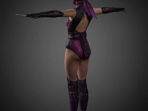 Mileena Character 3D Model
