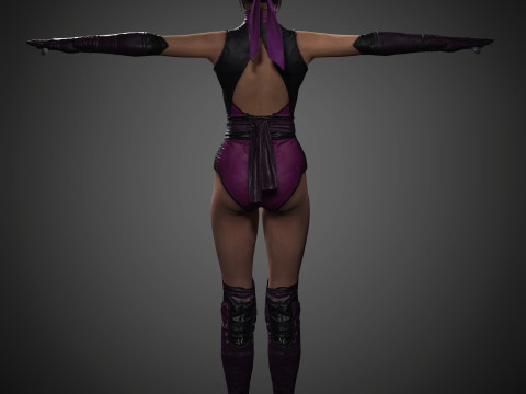 Mileena Character 3D Model