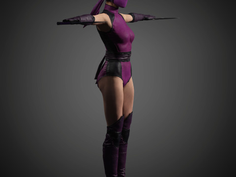 Mileena Character 3D Model
