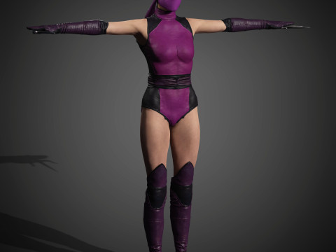 Mileena Character 3D Model