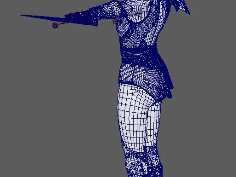 Mileena Character 3D Model