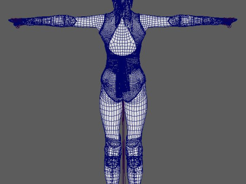 Mileena Character 3D Model
