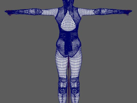 Mileena Character 3D Model