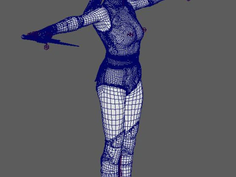 Mileena Character 3D Model