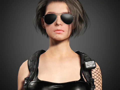 Jill Valentine Character 3D Model
