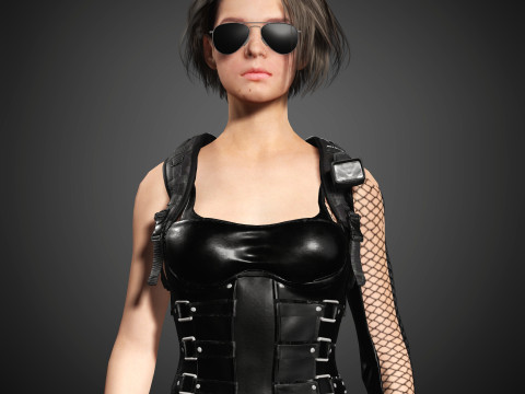 Jill Valentine Character 3D Model