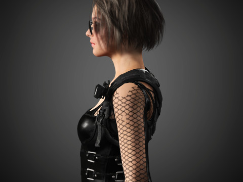 Jill Valentine Character 3D Model