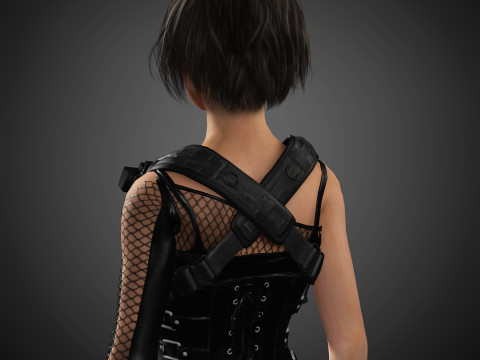 Jill Valentine Character 3D Model