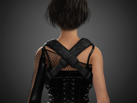 Jill Valentine Character 3D Model