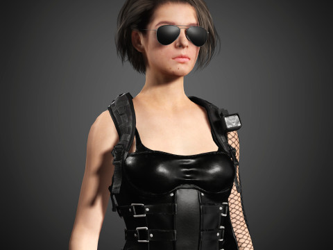 Jill Valentine Character 3D Model
